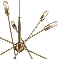 Delphine 10 Chandelier Satin Brass