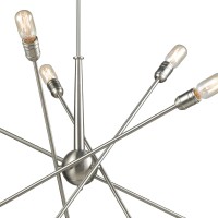 Delphine 10 Chandelier Satin Nickel