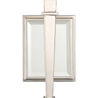 Crystorama Clifton 1 Light Polished Nickel Sconce