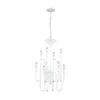 Decatur 8 Chandelier Matte White