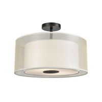 Ashland 2 Semi Flush Matte Black