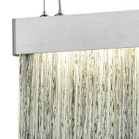 Meadowland Pendant Satin Aluminum/Polished Chrome