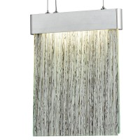 Meadowland Pendant Satin Aluminum/Polished Chrome