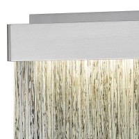 Meadowland Wall Sconce Satin Aluminum/Polished Chrome