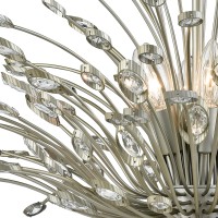 Mullica 6 Chandelier Aged Silver