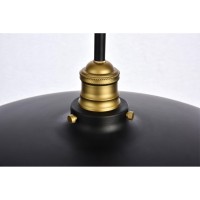 Anders Collection Chandelier D20.5 H6.5 Lt:3 Black And Brass Finish