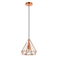 Jago Collection Pendant D9.8 H9.8 Lt:1 Copper Finish