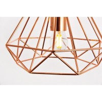 Jago Collection Pendant D9.8 H9.8 Lt:1 Copper Finish