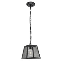 Talon Collection Pendant D9.8 H10.4 Lt:1 Matte Black Finish