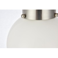 Gael 1 Light 8 Inch Burnished Nickel Flush Mount