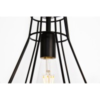 Jago Collection Pendant D9.1 H12.3 Lt:1 Black Finish