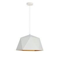 Arden Collection Pendant D17.7 H11.4 Lt:1 Frosted White And Gold Finish