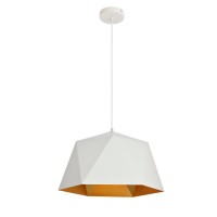 Arden Collection Pendant D17.7 H11.4 Lt:1 Frosted White And Gold Finish