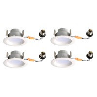 4 Inch Retrofit, 2700K, 100, Cri90, Es, Ul, 9W, 60W Equivalent, 50000Hrs, Lm540, Dimmable, Input Voltage 120V 4 Pack