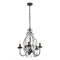 Blaise Collection Pendant D17 H23 Lt:5 Oil Rubbed Bronze Finish