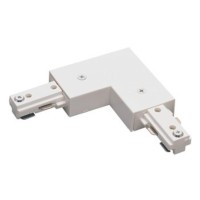 L-Connector For Track Section, Matte Frosted White