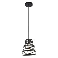 Sybil Collection Pendant D7.5 H9.2 Lt:1 Matte Black Finish