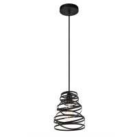 Sybil Collection Pendant D7.5 H9.2 Lt:1 Matte Black Finish