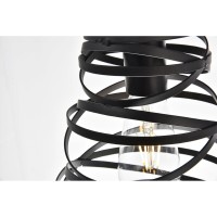 Sybil Collection Pendant D7.5 H9.2 Lt:1 Matte Black Finish