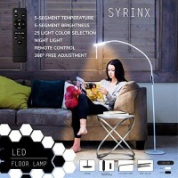 Syrinx Floor Lamp, Floor Led Lampled Light Lampremote Control & Touchadjustable Flexible Gooseneck (White)