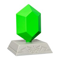 Light up your room with an iconic symbol from the hugely popular Legend of Zelda The Legend of Zelda Green Rupee 3D Light takes its distinctive 3D design from the green colored rupees found throughout the Legend of Zelda series of games Measuring approxim