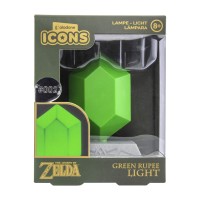 Light up your room with an iconic symbol from the hugely popular Legend of Zelda The Legend of Zelda Green Rupee 3D Light takes its distinctive 3D design from the green colored rupees found throughout the Legend of Zelda series of games Measuring approxim