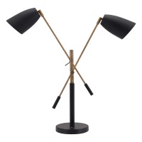 Tanner Table Lamp Black And Brass