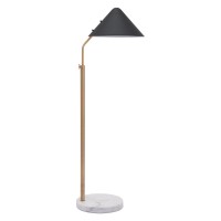 Pike Floor Lamp Black And White