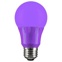 Sunlite 80132 Led A19 Colored Light Bulb, 3 Watts (25W Equivalent), E26 Medium Base, Non-Dimmable, Ul Listed, Party Decoration, Holiday Lighting, 1 Count, Purple