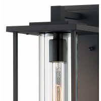 Minka Lavery Farmhouse Outdoor Wall Light 72477-66 Trescott Exterior Wall Lantern, 1-Light 75 Watts, Black