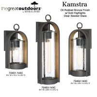 Minka Lavery Outdoor Wall Light 72453-143C Kamstra Exterior Wall Lantern, 1-Light 60 Watts, Oil Rubbed Bronze