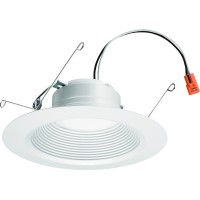 Lithonia Lighting 5/6 Inch White Retrofit Led Recessed Downlight, 12W Dimmable With 3000K Bright White, 835 Lumens