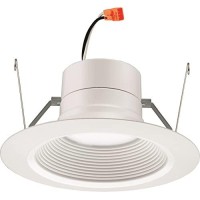 Lithonia Lighting 5/6 Inch White Retrofit Led Recessed Downlight, 12W Dimmable With 3000K Bright White, 835 Lumens