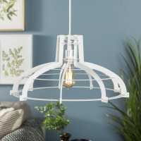 Walker Edison Furniture We Furniture Pendant Light, White (Azip20Claswh)