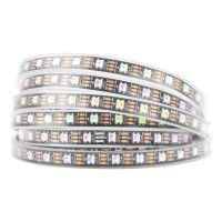 Btf-Lighting Rgbw Rgb+Natural White Sk6812 (Similar Ws2812B) Individually Addressable 16.4Ft 60Leds/Pixels/M Flexible 4 Colors In 1 Led Dream Color Led Strip Ip67 Tube Waterproof Dc5V Black Pcb