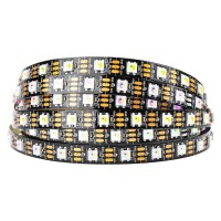 Btf-Lighting Rgbw Rgb+Warm White Sk6812 (Similar Ws2812B) Individually Addressable 16.4Ft 60Leds/Pixels/M Flexible 4 Colors In 1 Led Dream Color Led Strip Ip30 Non-Waterproof Dc5V Black Pcb