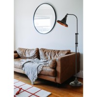 58 Height Metal Floor Lamp in Dark Bronze