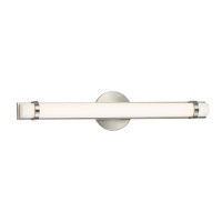 255 Long Metal Base Vanity Light in Brushed Steel