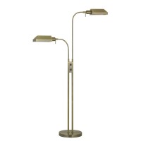 58 Height Metal Floor Lamp in Antique Brass