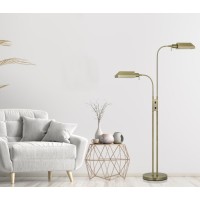 58 Height Metal Floor Lamp in Antique Brass