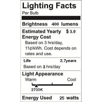 Ctkcom 25W T25 E14 Base Oven Light Bulbs(6 Pack)- T25 E14 Microwave Light Bulbs 120V Heat Resistant Bulbs 300'C,Warm White Incandescent Light Bulb 360 Beam Angle,110-130V,6 Pcs