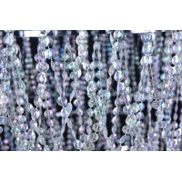 Flavorthings 4 Tiers Large Wedding Chandelier,Faux Crystal Iridescent Beaded Swag Chandelier, 24