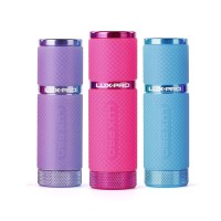 Lux-Pro - Tactical Led Multi Mode Handheld Flashlight, Maximum Brightness, Lp395 Gels Glow-In-The-Dark 9 Led Flashlight - Pink,Purple & Blue