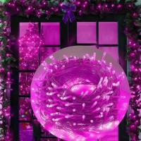 Fullbell Pink Room Decor Outdoor Pink String Lights 33 Ft 100 Led Memorable Pink Fairy Lights Pink Theme Party Decorations Weddi