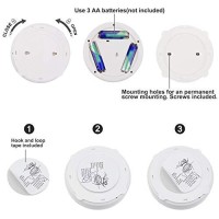 Honwell Led Spotlight Wireless Accent Lights 2 Pack Battery Powered Warm White Puck Lights With Remote Under-Cabinet Light Indoor Closet Light With Rotatable Lights Head,Picture Lights For Paintings