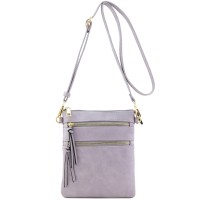 Isabelle Functional Multi Pocket Crossbody Bag (Lavender)