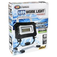 Performance Tool W2239 High Output Led Work Light With 2600+ Lumens, Wide Angle Beam, And Adjustable Angle Rotation