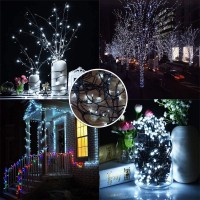 Fullbell Christmas Lights Black And White Christmas Decorations Black String Lights 33Ft 100 Led Memory Controller Christmas Tre