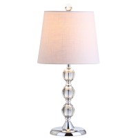 Jonathan Y Jyl2026A Hudson 20 Crystal Mini Led Table Lamp Traditional,Frenchcountry,Transitional For Bedroom, Living Room, Office, College Dorm, Coffee Table, Bookcase, Clearchrome