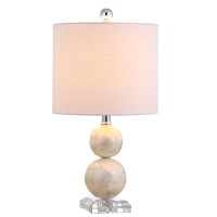 Jonathan Y Jyl1023A Bailey 19 Seashell Led Table Lamp Coastal Cottage Transitional Modern Elegant Office Living Room Fa